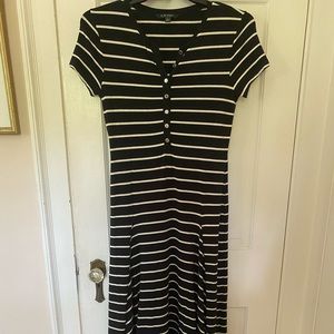 Ralph Lauren jersey striped maxidress